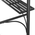 vidaXL Grilovací altánok s policami antracitový 220x115x230 cm oceľ