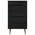 vidaXL Skriňa na topánky MOLDE 59,5 x 35 x 103 cm Borovicový masív