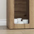 vidaXL Servírovacia skriňa ELST Remeselný dub 59 x 35 x 100,5 cm
