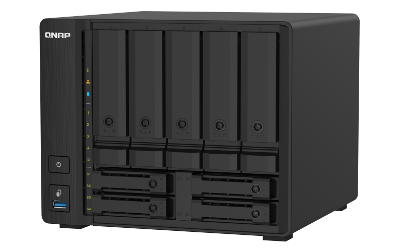 QNAP TS-932PX-4G (1,7GHz / 4GB RAM / 5x 3,5 ''+ 4x 2,5'' SATA / 2x 2,5GbE / 2x 10G SFP+ / 3x USB 3.2)