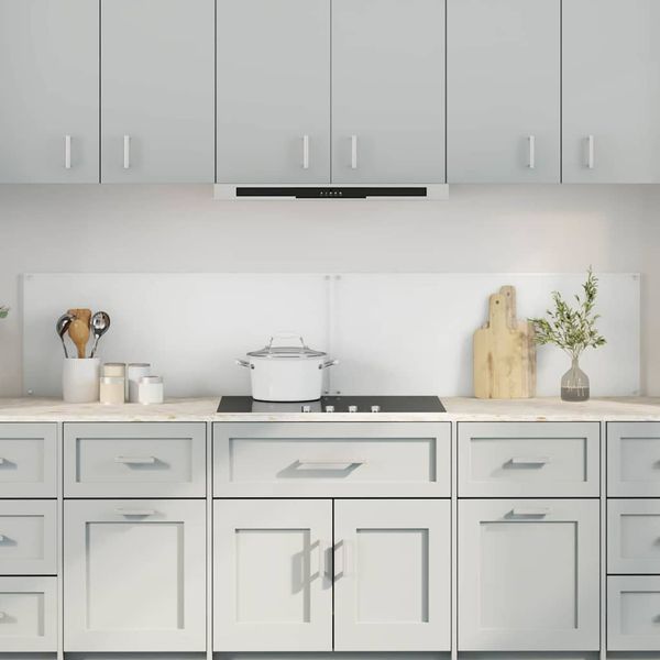 vidaXL Kuchynský obklad 2 pcs Priehľadná 100 x 40 cm tvrdené sklo
