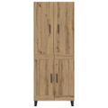 vidaXL Highboard 2 ks Remeselný dub 69,5 x 34 x 180 cm