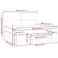 vidaXL Boxspring posteľ s matracom kapučínová 200x200 cm umelá koža