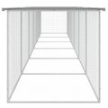 vidaXL Klietka pre kurčatá strecha bledosivá 603x98x90 cm poz. oceľ