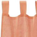 vidaXL Voile Záclony s pútkami 2 ks Terakota 140x245 cm