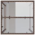 vidaXL Vonkajší barový stôl hnedý 70x70x110 cm polyratan