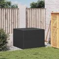 vidaXL Záhradný úložný box čierny 291 l polyratan
