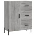 vidaXL Vysoká skrinka sivý dub sonoma 69,5x34x180 cm spracované drevo