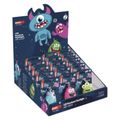 LED kľúčenka - príšerky so zvukom, 18 ks, display box