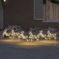 vidaXL LED Soby 6 ks Zlatá 44 x 18 x 65,5 cm PET 180 LED diód