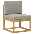 vidaXL Záhradná súprava gaučov 7 ks Biela a svetlosivá