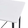 vidaXL Barový stôl biely 120x60x110 cm MDF