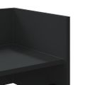vidaXL Nástenná polica čierna 70,5x35x30,5 cm kompozitné drevo