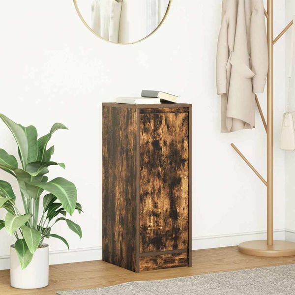 vidaXL Komoda dymový dub 29,5x34x76 cm kompozitné drevo