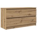 vidaXL TV skrinka Artisan Dub 100x35x54 cm Drevo