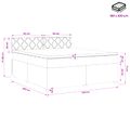 vidaXL Posteľ boxspring s matracom Ružová 180 x 200 cm Zamat