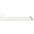 vidaXL Závesná polica 4 ks Biely 40 x 18 x 2,5 cm Oceľ