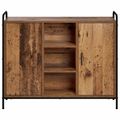 vidaXL Servírovacia skriňa Staré drevo 97 x 33 x 81 cm