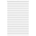 vidaXL Zebra roleta biela 150x200 cm šírka látky 145,9cm polyester