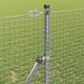vidaXL Zváraná drôtená ohrada na upevnenie 10 x 1 m Pozinkovaná oceľ