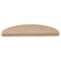 vidaXL Samolepiace nášľapy na schody sisal 30 ks 65x21x4 cm pieskové