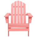 vidaXL Záhradná stolička Adirondack so stolíkom jedľový masív ružová