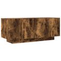 vidaXL TV skrinka dymový dub 100x35x40 cm spracované drevo