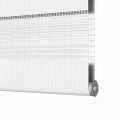vidaXL Zebra roleta biela 100x230 cm šírka látky 95,9 cm polyester