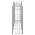 vidaXL Oblúkové gabionové koše 30ks 200x30x80/100cm pozinkované železo