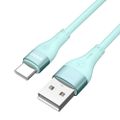 Kábel BWOO USB - USB-C 1 m 3A Minimalist Silicone Green X280C