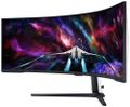 Samsung/LS57CG952NUXEN/57"/VA/7680x2160/240Hz/1ms/Black/2R LED monitor, herní, prohnutý, 57", VA, 7680×2160, 32:9, 1ms, 420cd/m2, DisplayPort, 3× HDMI, 2× USB, energ. tr. G, cerno-bílý