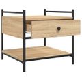 vidaXL Konferenčný stolík dub sonoma 50x50x50 cm kompozitné drevo