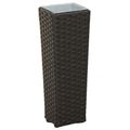vidaXL Vonkajšia súprava 3 ks Čierna 30 x 30 x 80 cm Kov