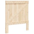 vidaXL Posteľný rám s čelom 90x200 cm masívna borovica