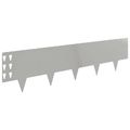 vidaXL Obrubník trávnika 30 ks 100 x 25 cm Oceľ Strieborná