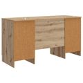 vidaXL Stôl Dub artisan 142,5 x 50 x 75 cm Kompozitné drevo