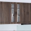 vidaXL Dvierka na umývačku Kalmar Hnedý dub 60 x 31 x 100 cm