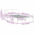 vidaXL Rám postele Včelí hnedý 120 x 200 cm Masívne borovicové drevo