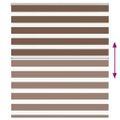 vidaXL Zebra roleta hnedá 130x150 cm šírka látky 125,9cm polyester