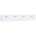 vidaXL Nástenné skrinky 2 ks biele 100x36,5x35 cm spracované drevo