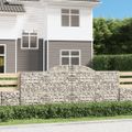 vidaXL Oblúkové gabionové koše 12 ks 300x50x120/140 cm pozink. železo