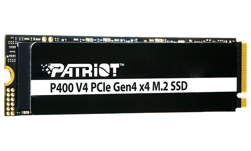 PATRIOT P400 V4 500GB SSD / Interní / M.2 PCIe Gen4 x4 NVMe  / 2280 SSD disk, interní, 500GB, M.2 2280, PCIe Gen4 x4, NVMe 2.0, s chladicem