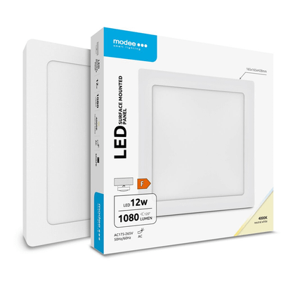 Modee štvorcový LED panel - montovateľný 12W 1080 lm neutrálna biela (ML-LPS4000K12WA2N)