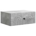 vidaXL Nástenná nočná skrinka 2 ks Betónovo sivá 49 x 34,5 x 20 cm