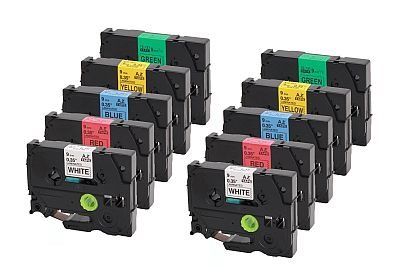 alt. páska pre BROTHER TZe-521, TZ-521 čierne písmo, modrá páska Tape (9mm)