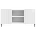 vidaXL TV skrinka 102 x 34,5 x 52 cm Biela s vysokým leskom