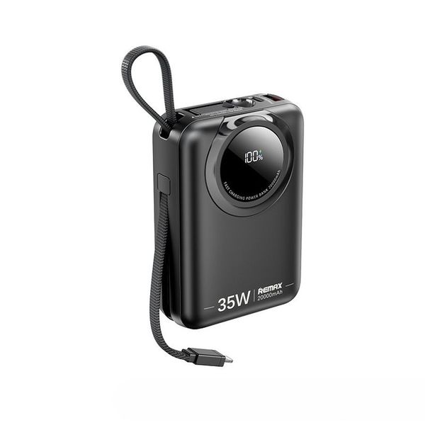 POWERBANK REMAX SCUBA SERIES 20000mAh RPP-73 35W WITH CABLES BLACK