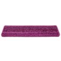 vidaXL Schodové rohože 10 ks 65x21x4 cm fialové s obdĺžnikovým okrajom