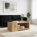 vidaXL Konferenčný stolík Dub artisan 90 x 50 x 33 cm Kompozitné drevo