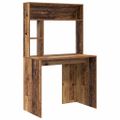 vidaXL Stôl Staré drevo 91 x 50 x 149 cm Kompozitné drevo